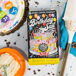 Load image into Gallery viewer, Bones Coffee Company Birthday Suit, Birthday Cake Flavored Coffee, Medium Roast Low Acid Arabica Beans Compatible with Auto drip and French Press Coffee Maker, 12 Oz Whole Bean
