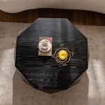 Load image into Gallery viewer, 38" Modern Farmhouse Drum Coffee Table, American Retro Style Coffee Table for Office, Dining Room and Living Room, Black