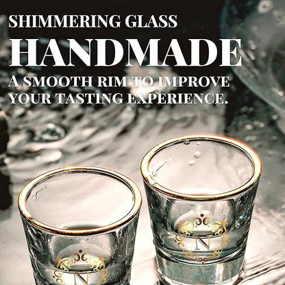 Personalized Shot Glass Set, Custom Gifts for Tequila, Vodka, or Whiskey Lovers, Birthday, Christmas Gifts for Him, Her, 2 Pack, with Initial O