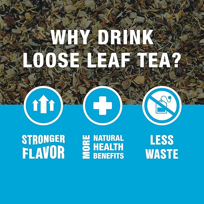 Tiesta Tea - Pear Reverie Tea, Loose Leaf, White Pear Herbal Tea, Premium Low Caffeine Tea Blend, Make Hot or Iced & Up to 200 Cups, 16 oz Resealable Bulk Pouch