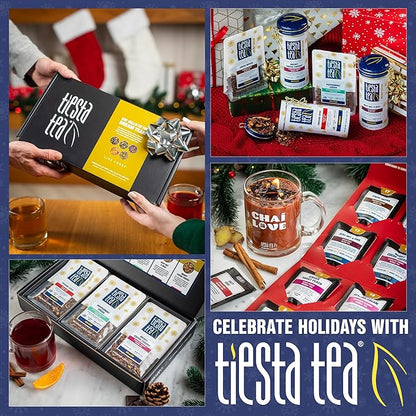 Tiesta Tea - Merry Cocoa Cherry Loose Leaf Tea, Chocolate Cherry Herbal Blend, Non-Caffeinated, Brew Hot or Iced, Makes up to 25 Cups, Resealable Bulk Pouch, 2 Ounce