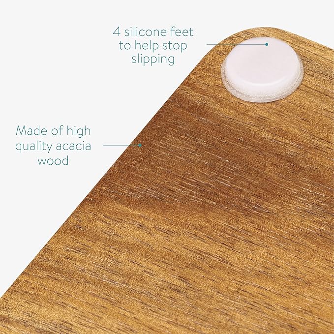 Navaris Wood Coffee Tamper Station - 51mm Tamper Holder for Espresso Machine Accessories - Wooden Portafilter Stand for Kitchen, Bar, Restaurant, Cafe