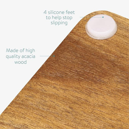 Navaris Wood Coffee Tamper Station - 51mm Tamper Holder for Espresso Machine Accessories - Wooden Portafilter Stand for Kitchen, Bar, Restaurant, Cafe