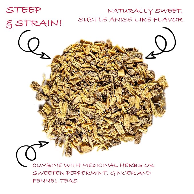Worldwide Botanicals Organic Licorice Root – 1 lb – 100% Glycyrrhiza glabra –Palo Dulce, Regaliz – Cut & Sift, Naturally Sweet and Soothing, Harmonizing Tea – 16 ounces