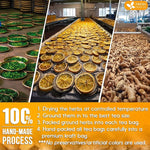 Load image into Gallery viewer, FreshDrinkUS, Premium 75 Tulsi Lemon Ginger Tea Bags, 100% Natural &amp; Pure from Tulsi Holy Basil Leaves, Lemon and Ginger. Made with Natural Material Tea Bags. No Sugar, No Caffeine, Vegan.