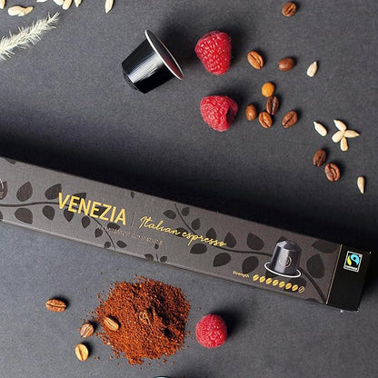 Strong Espresso Variety Pack for Nespresso | 100 Bold Aluminum Pods| 5 Intense Italian Flavors | 100% Nespresso Compatible Pods