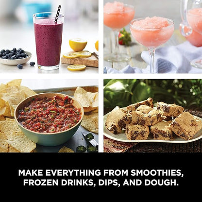 Ninja Mega Kitchen System, 1500W, 72 oz. Full-Size Blender & 8-Cup Food Processor with (2) 16 oz. To-Go Cups, Total Crushing Technology - Smoothies, Ice Crushing, Purees, Dough & More, Black, BL770