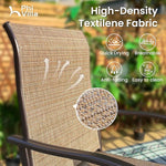 Load image into Gallery viewer, PHI VILLA 7 Piece High Patio Bar Dining Set, Bar Height Outdoor Table and Chairs Patio Furniture Set with 6 Patio Swivel Bar Stools &amp; 40" Table for Garden, Yard and Terrace