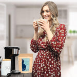 Load image into Gallery viewer, Mommee Coffee - Half Caf | Low Acid, Organic, Fair Trade, Water Processed | Ground, 22 oz.