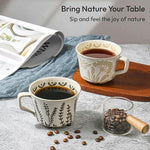 Load image into Gallery viewer, Ceramic Coffee Mug, 12 oz Novelty Unique Teacup with Handle, Stoneware Cup for Tea Mocha Latte Cappuccino Espresso (Butterfly)