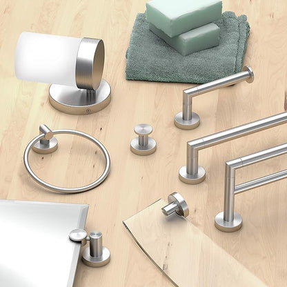 Gatco 4640 Glam Single Towel Bar, 24 Inch, Satin Nickel