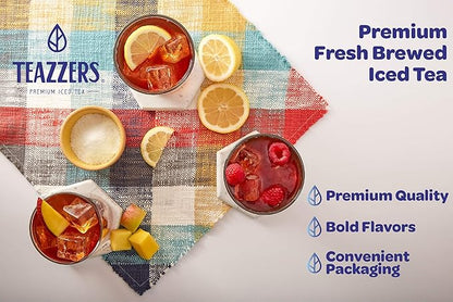 Premium Mango Black Tea Bags– Great for Foodservice Commercial Ice Tea Brewers | Unsweetened USA-Made Bulk Green Tea for Restaurants, Cafés & Home Brewing (2 Ounce, 48 Count)