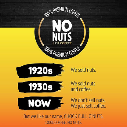 Chock Full o’Nuts Heavenly Hazelnut Roast, Medium Roast K-Cups, Flavored to Perfection with a Great Hazelnut Taste - Compatible with Keurig Pods K-Cup Brewers (1 Pack of 12 Single-Serve Cups)