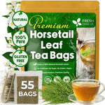 Load image into Gallery viewer, FreshDrinkUS, Premium 55 Horsetail Leaf Tea Bags, 100% Natural &amp; Pure from Horsetail Loose Leaves Herbal Tea. Made with Natural Material Tea Bags. No Sugar, No Caffeine, No Gluten, Vegan.