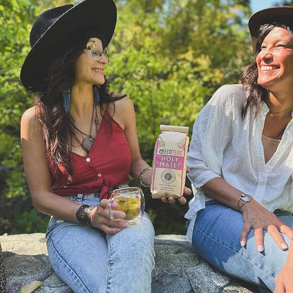 ECOTEAS Holy Mate! Organic Yerba Mate Tea Bags with Tulsi & Mint – Natural Energy, Detox Herbal Tea, Stress Support – Kosher, Non-GMO, Gluten-Free - 100 Bulk Bags, 8.8 oz (Pack of 1)