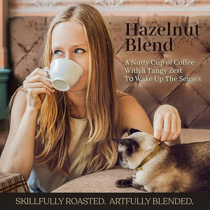 Coffea Flavor Fine Organic Coffee - Hazelnut Ground Coffee Medium Roast | 100% Arabica Coffee| Perfect for Espresso | USDA Certified Organic | Fair Trade | Grown and Roast in the Caribbean |16 Oz