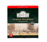 Load image into Gallery viewer, Ahmad Tea Black Tea, English Breakfast Teabags individually wrapped in foil, 100 ct - Caffeinated &amp; Sugar-Free