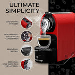 Load image into Gallery viewer, ChefWave Espresso Machine 20 Bar Pump Pressure - Compact Stainless Steel Espresso Maker for Home &amp; Office - Fast Heating, Easy-to-Clean, Compatible with Ground Coffee and ESE Pods