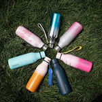 Load image into Gallery viewer, BJPKPK Insulated Water Bottles, 18 oz Stainless Steel Metal Water Bottle with Strap, BPA Free Leak Proof Jugs, Mugs, Flasks, Reusable Thermal Flasks for Sports &amp; Travel, Shining Blue