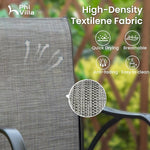 Load image into Gallery viewer, PHI VILLA 7 Piece Outoor Bar Dining Set, High Top Patio Bar Table and Chairs Set with 6 Outdoor Swivel Bar Stools &amp; 40" Outdoor Bar Table for Yard, Garden and Terrace, Grey