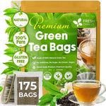 Load image into Gallery viewer, FreshDrinkUS, Premium 175 Green Tea Bags, 100% Natural &amp; Pure from Green Tea. Green Herbal Tea. Made with Natural Material Tea Bags. No Sugar, No Gluten, Vegan
