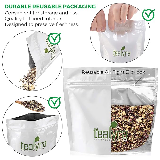 Tealyra - Night Time Detox - Lavender - Chamomile - Hibiscus - Licorice - Wellness Herbal Loose Leaf Tea - Digestive - Relaxing - Caffeine Free - All Natural - 112g (4-ounce)