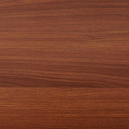 Extra Large Round Coffee Table, Mid-Century Modern Design, D34 x H17 in, for Living Room, 2-Tier Structure, Clear Glass Top and Walnut MDF Shelf, Sleek Conical Metal Legs with Gold Finish