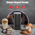 Load image into Gallery viewer, Milk Frother, Upgraded 4-in-1 Milk Frother and Steamer, Hot and Cold Foam Maker and Milk Warmer with Temperature Control &amp; Auto Shut-Off, Frother for Coffee, Latte, Cappuccino, Matcha(Black)