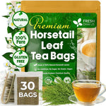 Load image into Gallery viewer, FreshDrinkUS, Premium 30 Horsetail Leaf Tea Bags, 100% Natural &amp; Pure from Horsetail Loose Leaves Herbal Tea. Made with Natural Material Tea Bags. No Sugar, No Caffeine, No Gluten, Vegan.