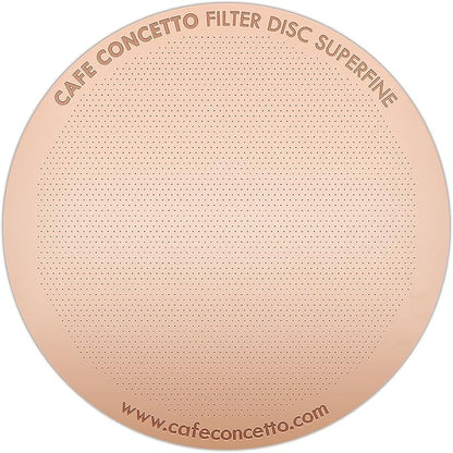 Filters for use in AeroPress Go/AeroPress Coffee Makers (Fine & Superfine) - Premium Replacement Disc - Reusable Metal, Titanium Coated Stainless Steel. Upgrade Mesh or Filter Papers