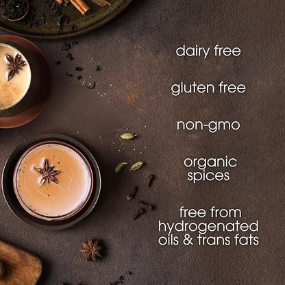 Tiger Spice Chai Tea Latte Mix, 14 Oz, Black Tea, Organic Spices, Dairy Free, Serve Hot or Cold, Just Add Water or Milk, 14 Servings