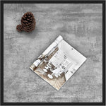 Load image into Gallery viewer, SAYGOER Small Coffee Table Square Modern Coffee Tables for Small Space Low Center Table for Living Room Office, Wood Top with Metal Frames, Easy Assembly, Gray Wood