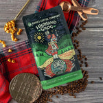 Load image into Gallery viewer, Bones Coffee Company Highland Grog, Butterscotch Caramel Flavored Coffee, Medium Roast Low Acid Arabica Beans Compatible with Auto drip and French Press Coffee Maker, 12 Oz Ground