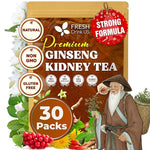 Load image into Gallery viewer, FreshDrinkUS, Ginseng 6 Treasures Kidney Tea, 30 Packs Of Super Kidney Cleanse Detox Tea For Men &amp; Women, 100% Natural Roots &amp; Berries | Caffeine-Free | Adaptogenic Blend for Energy, Wellness &amp; Vitality Support