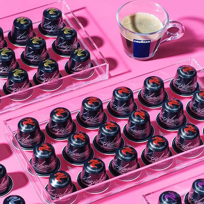Lavazza Espresso Variety Pack of Aluminum Capsules Compatible with Nespresso* Original Machines, Contains Light, Medium, and Dark Espresso Roast (60 Capsules)