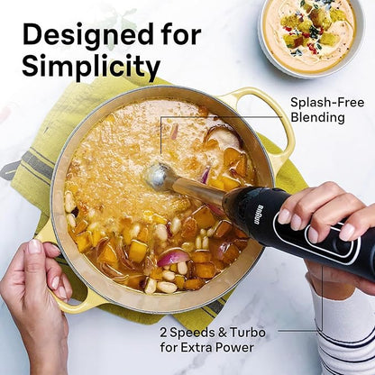 Braun MQ5025 Hand Blender Multiquick Vario, MQ5025, Black