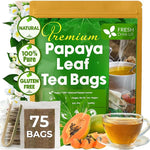 Load image into Gallery viewer, FreshDrinkUS, Premium 75 Papaya Leaf Tea Bags, 100% Natural &amp; Pure from Papaya Leaves. Loose Leaf Herbal Tea. Made with Natural Material Tea Bags. No Sugar, No Caffeine, No Gluten, Vegan.