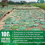 Load image into Gallery viewer, FreshDrinkUS, Premium 30 Lotus Leaf Tea Bags, 100% Natural &amp; Pure from Lotus Leaves. Loose Leaf Lotus Herbal Tea. Made with Eco-Conscious Tea Bags. No Sugar, No Caffeine, No Gluten, Vegan.