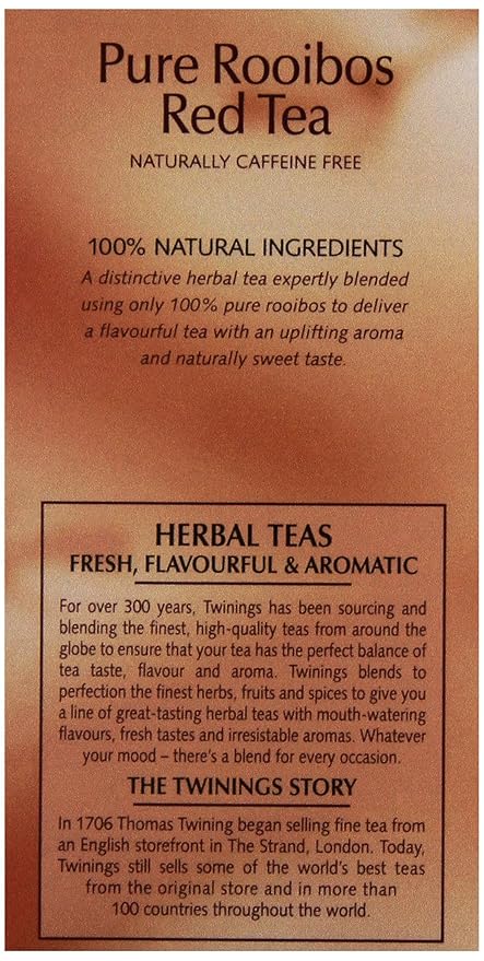 Twinings Tea Red African Rooibos Tea, 20 ct (Pack of 4)
