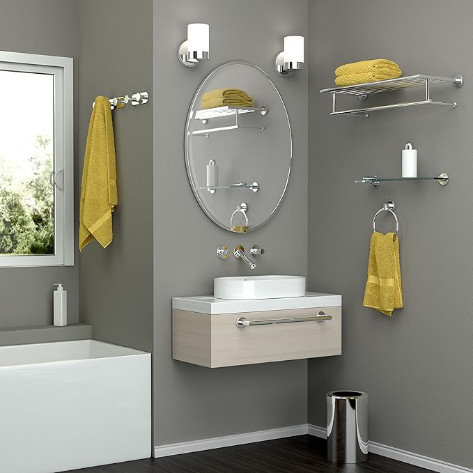 Gatco 4630 Glam Single Towel Bar Chrome