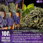 Load image into Gallery viewer, FreshDrinkUS, Premium 55 Tea Bags Lavender Mint Tea, 100% Natural, Blend of Lavender, Peppermint, Sage and Licorice. Made with Natural Material Tea Bags. No Sugar, No Caffeine, Vegan.