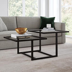 Load image into Gallery viewer, Henn&amp;Hart 43" Wide Square Coffee Table in Blackened Bronze, Modern coffee tables for living room, studio apartment essentials