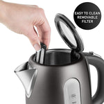 Load image into Gallery viewer, Sencor SWK1778BK 1.7L Stainless Steel Electric Kettle with Lid Safety Lock, Black