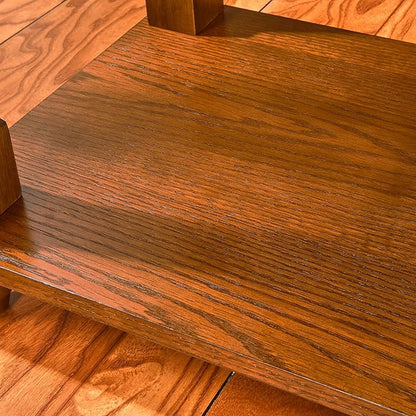 PADMA HOUSE Solid Wood Narrow End Table with Drawer, Vintage Rectangle Sofa Side Table with Storage Shelf Mid-Century Apartment Slim Bedside Table for Small Spaces,13 * 22 * 22.3in