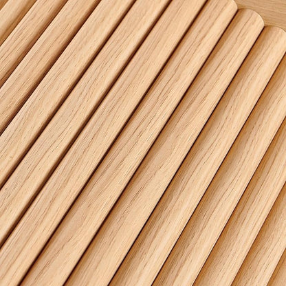 NORDICANA Single Accent Side Table for Living Room, 19.6 Inch Wide 19.6 Inch Tall Oak Color Round End Table for Sofa, Bedroom, Manufactured Wood Top with Oak Veneer