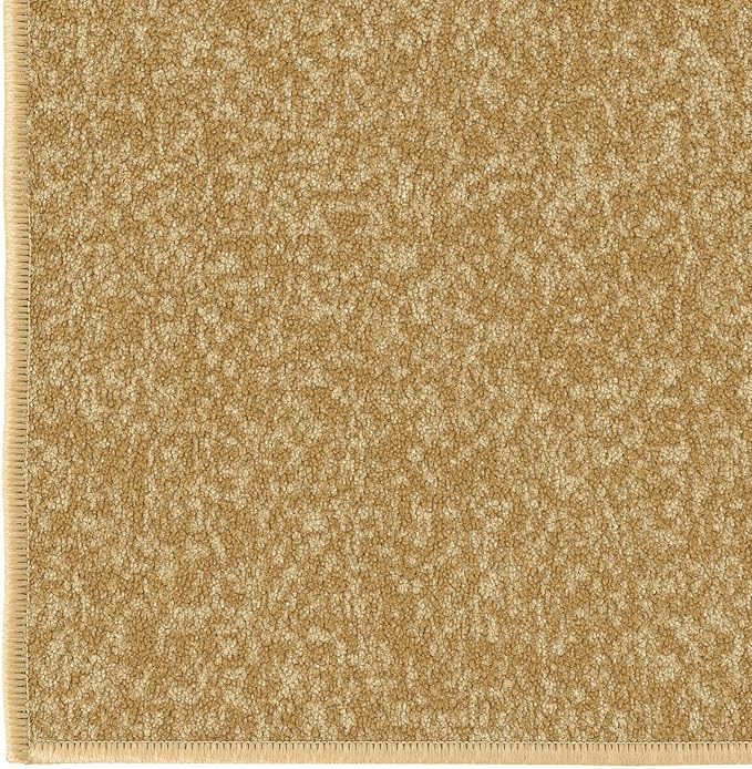 Ottomanson Rugs for Entryway 2'3" x 3' Non Slip Solid Small Area Rugs Durable Front Door Mat Rug Stain Resistant Entrance Rugs for Bathroom Kitchen Bedroom & Living Room, Beige