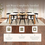 Load image into Gallery viewer, POLY &amp; BARK Mid Century Modern Enzo Black Dining Chair – Solid Oak Wood Splat Back Chair, 18" Seat Height, 32" Tall – Stylish MCM Kitchen &amp; Dining Room Chair