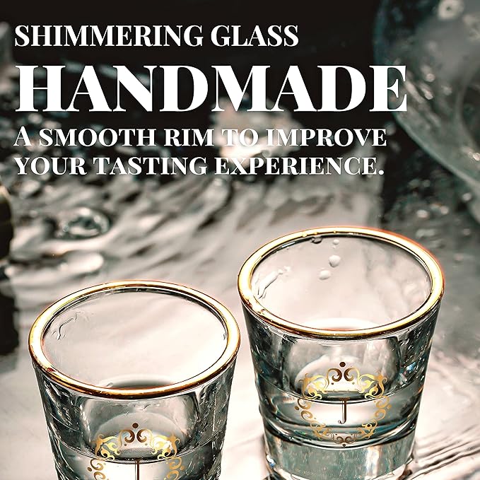 Personalized Shot Glass Set, Custom Gifts for Tequila, Vodka, or Whiskey Lovers, Birthday, Christmas Gifts for Him, Her, 2 Pack, with Initial I