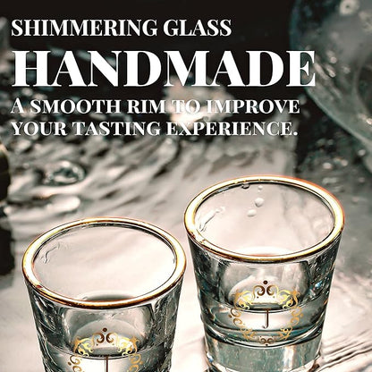 Personalized Shot Glass Set, Custom Gifts for Tequila, Vodka, or Whiskey Lovers, Birthday, Christmas Gifts for Him, Her, 2 Pack, with Initial J