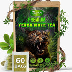 Load image into Gallery viewer, TOG999, 60 Tea Bags Yerba Mate, Hi-Caffeine, Unsmoked Yerba Mate Tea Bags, Super-Green Yerba Mate, No Dust, Fresh - Never Aged (Ilex Paraguariensis), Cultivated from Argentina - Rich in Antioxidants and Plant Nutrients.